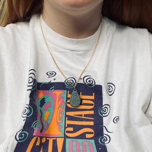 Black Glitter Necklace/Earring Set